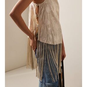 Sea New York Cream Fringe Blouse